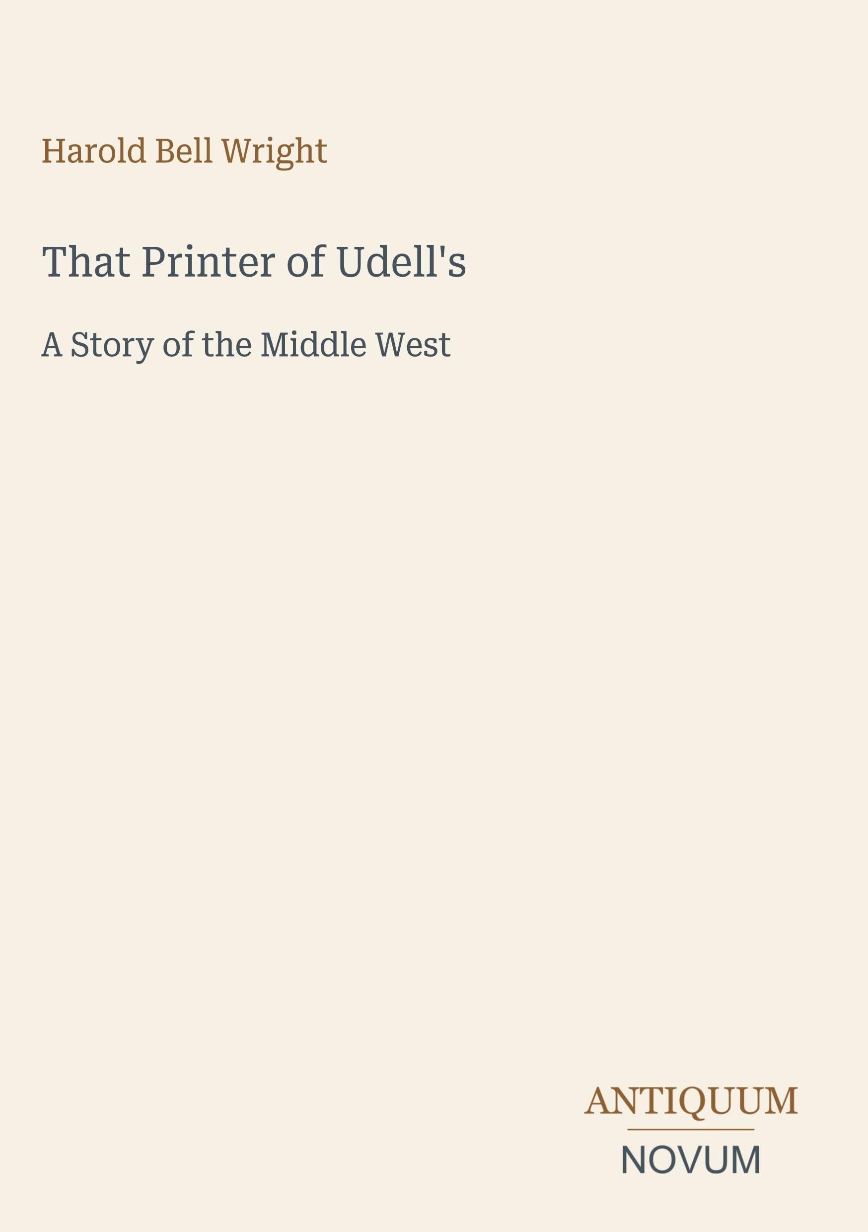 That Printer of Udell's