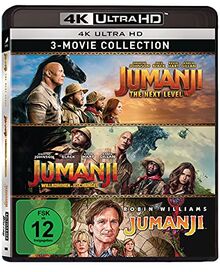 Jumanji 1-3 - 3-Disc-Set (3 UHD, Limited Edition) exklusiv bei Amazon.de [Blu-ray]