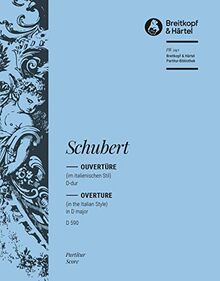 OUVERTURE D-DUR D 590 (ITAL.) ORCHESTRE