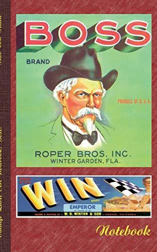 Vintage Label Art Notebook: Boss! (Notizbuch): Notizbuch, Notebook, Einschreibbuch, Tagebuch, Diary, Notes, Buch für Notizen im praktischen ... Arbeit, Bestseller, Antik Label Cover