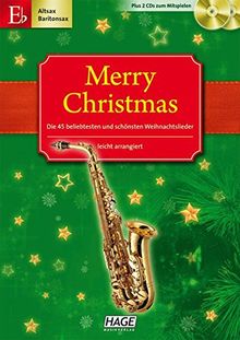 Merry Christmas, Für Altsax / Baritonsax,  m. 2 Audio-CDs