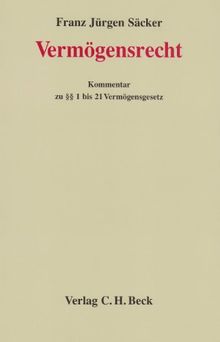 Vermögensrecht: Kommentar zu §§ 1 bis 21 Vermögensgesetz