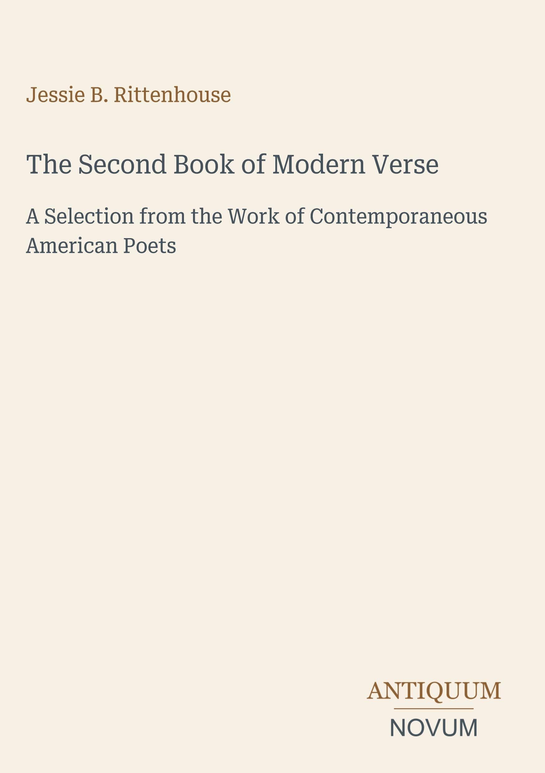 The Second Book of Modern Verse