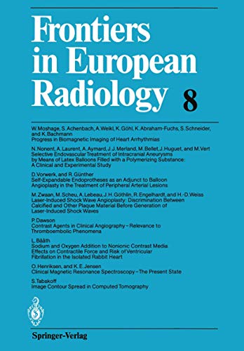 Frontiers in European Radiology (Frontiers in European Radiology, 8, Band 8)
