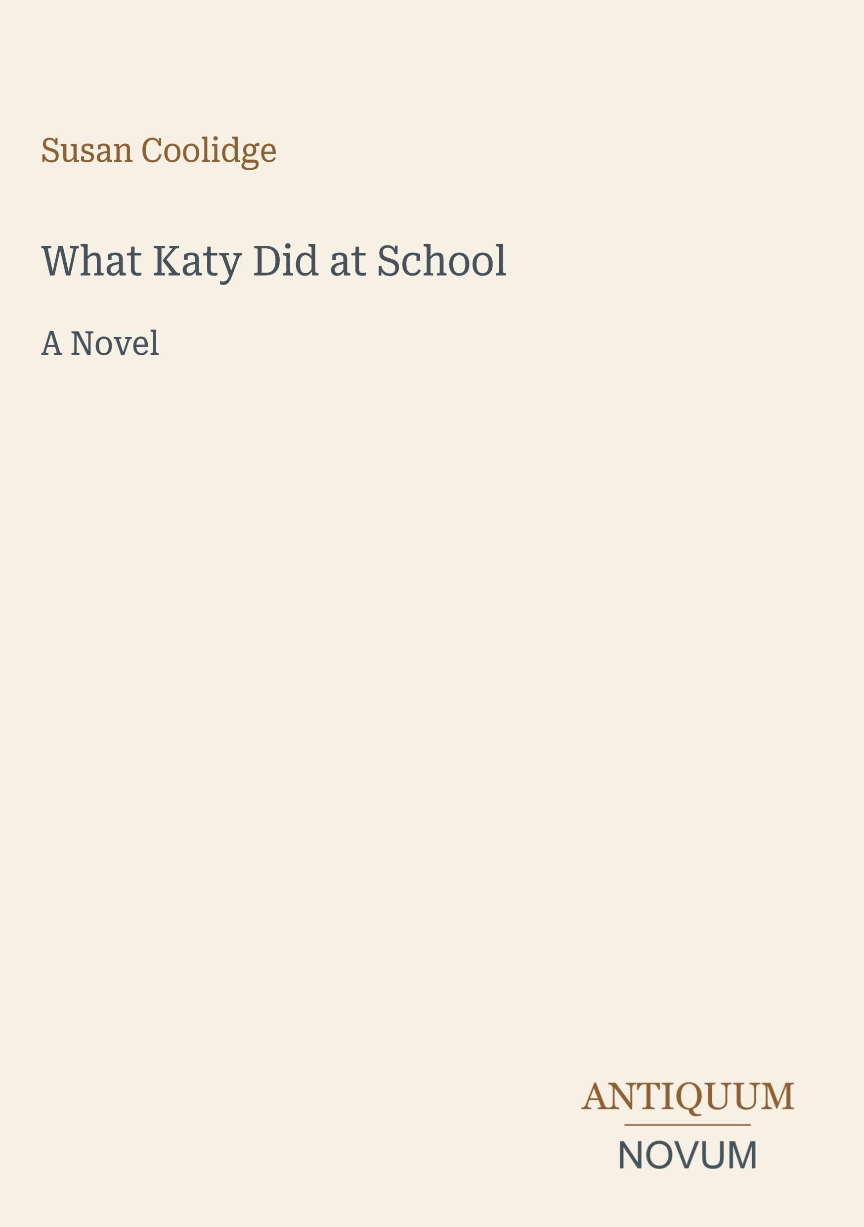 What Katy Did at School