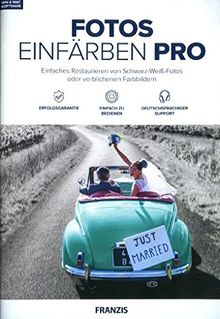 FRANZIS Fotos einfärben Pro|professional|3 Geräte|zeitlich unbegrenzt|Windows 10/8.1/8/7 & Mac OS X ab 10.7|Disc|Disc