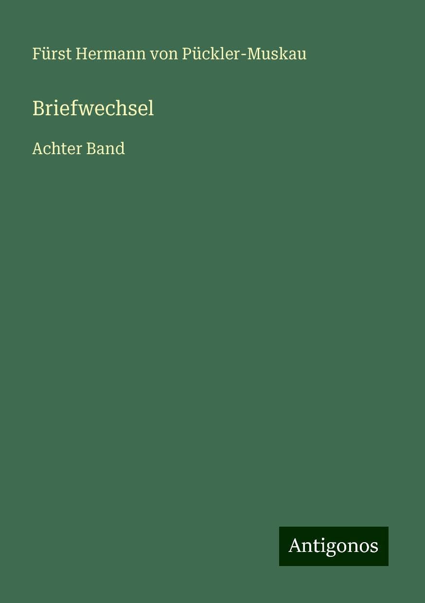 Briefwechsel: Achter Band