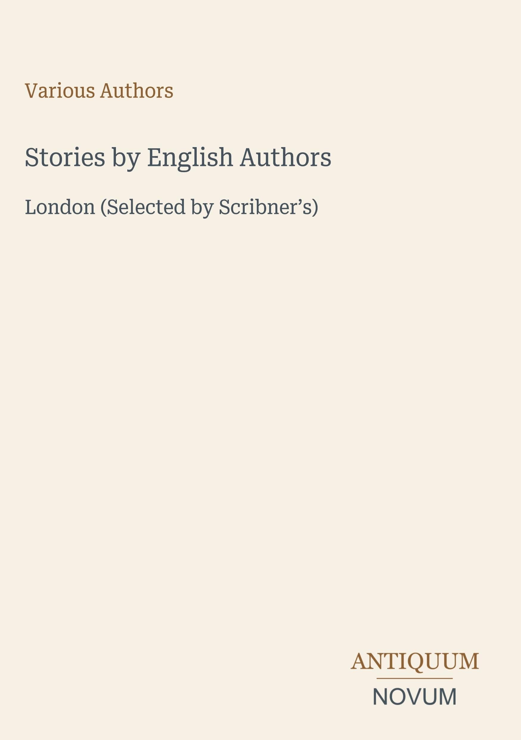 Stories by English Authors