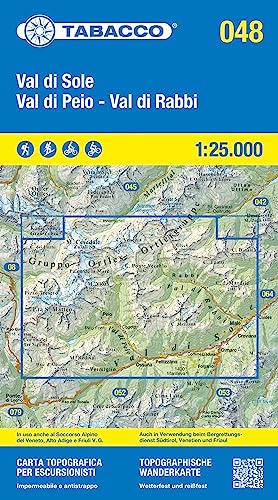 Val di Peio - Val die Rabbi - Val di Sole 1:25 000