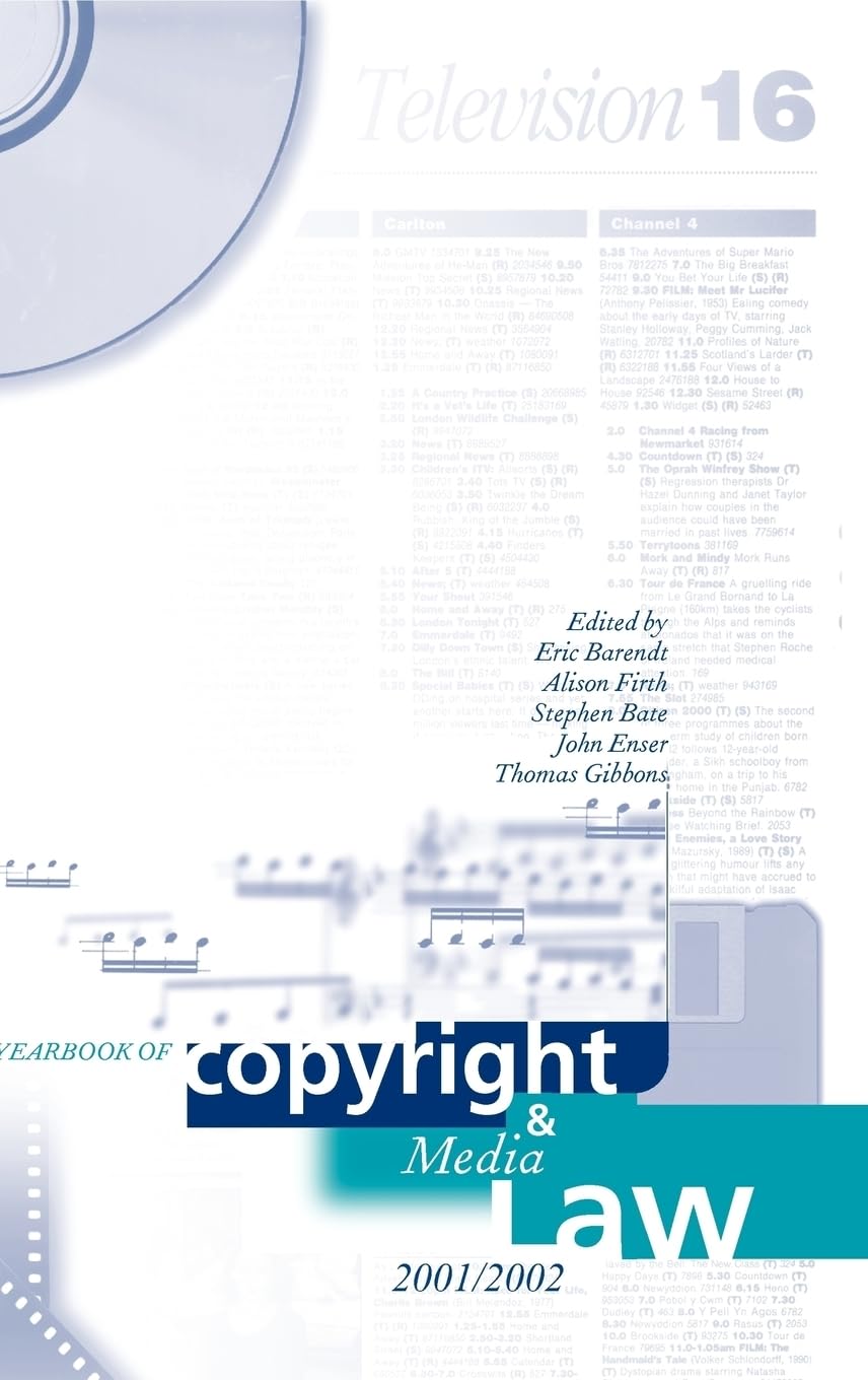 The Yearbook of Copyright and Media Law: Volume VI 2001/2 (Yearbook of Copyright & Media Law)