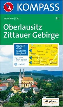 Oberlausitz, Zittauer Gebirge, Bautzen, Görlitz, Lausitzer Bergland: Wander- und Bikekarte. 1:50.000.