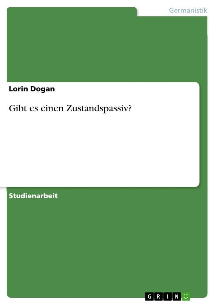 Gibt es einen Zustandspassiv?