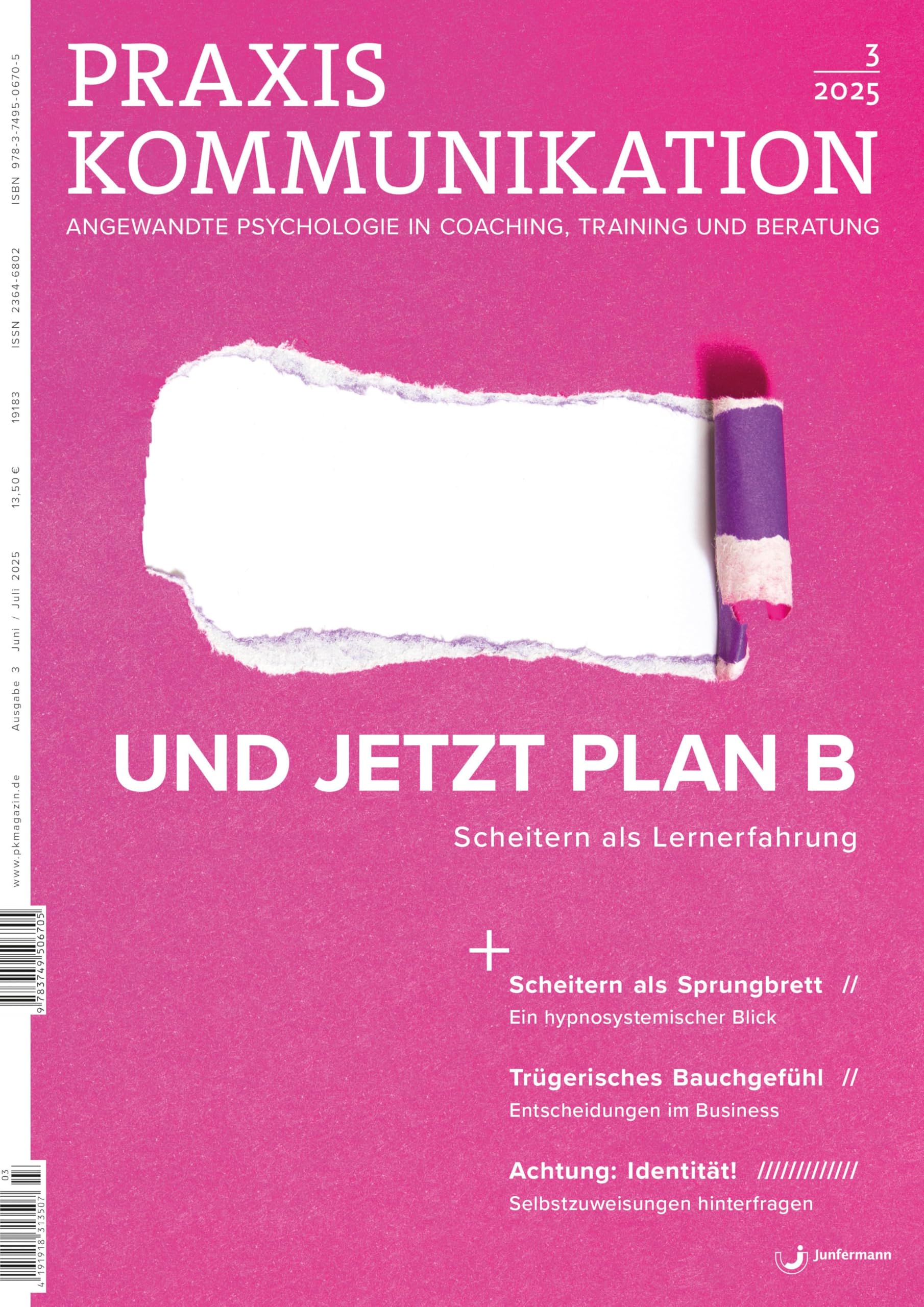 Praxis Kommunikation 3/2025 Einzelheft: Und jetzt Plan B Scheitern als Lernerfahrung