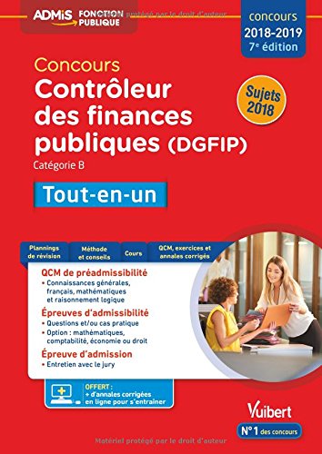 Concours Contrôleur Des Finances Publiques (dgfip) - Catégorie B - Tout-en-un - Concours 2018-2019