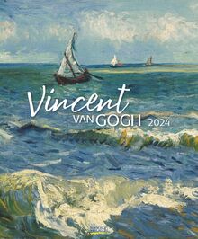 Vincent van Gogh 2024: Kunstkalender mit Werken des Künstlers Vincent van Gogh. Großer Wandkalender mit Meisterwerken der modernen Malerei. Format: 45,5 x 55 cm