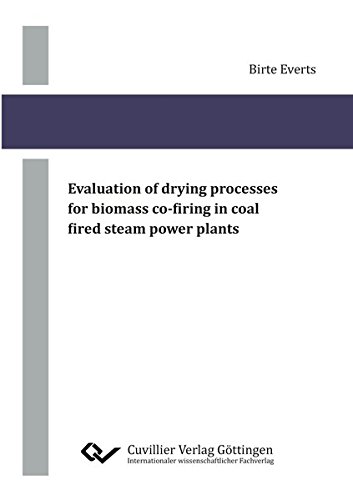 Evaluation of drying processes for biomass co-firing in coal fired steam power plants