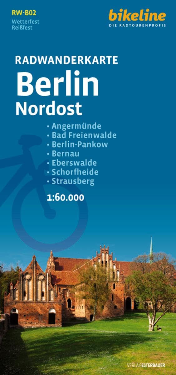 Radwanderkarte Berlin Nordost RW-B02: Angermünde – Bad Freienwalde – Berlin-Pankow – Bernau – Eberswalde – Schorfheide – Strausberg, 1:60.000, ... mit UTM-Netz (bikeline Radwanderkarte)
