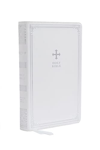 Catholic Bible Press Nrsv, Catholic Bible, Gift Edition, Leathersoft, White, Comfort Print, Holy Bible