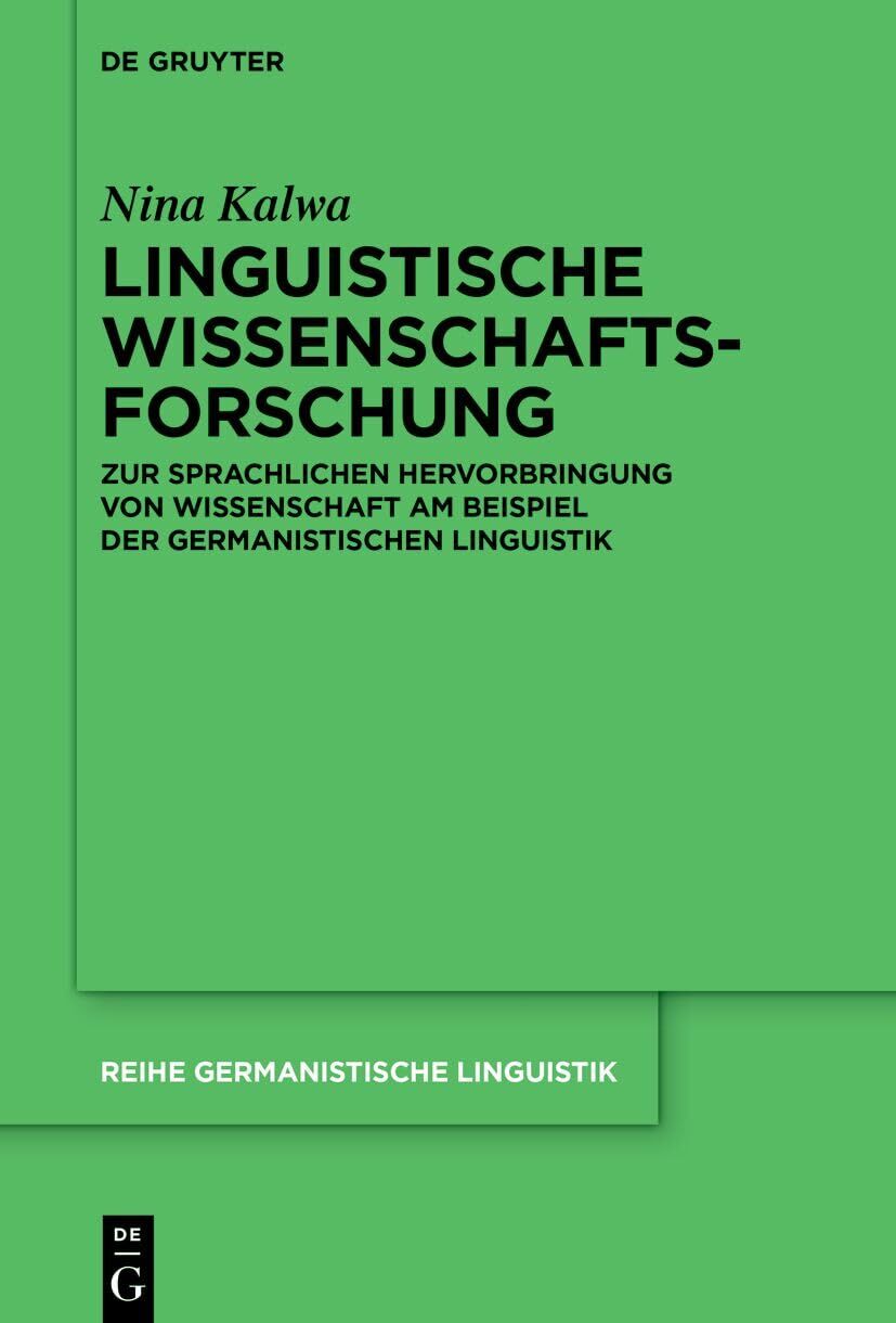 Linguistische Wissenschaftsforschung - Neuware