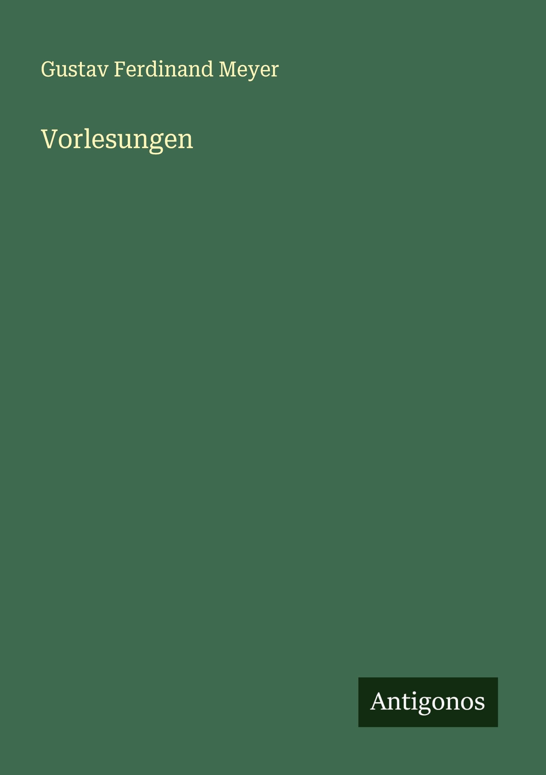 Vorlesungen