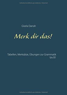 Merk dir das!: Tabellen, Merksätze, Übungen zur Grammatik bis B1