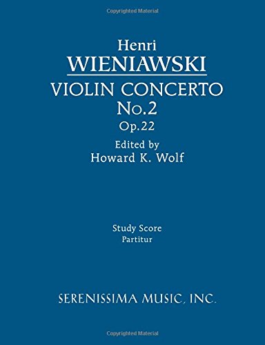 Violin Concerto No.2, Op.22: Study score