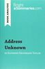 Address Unknown by Kathrine Kressmann Taylor (Book Analysis): Detailed Summary, Analysis and Reading Guide
