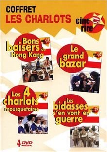 Coffret Les Charlots 4 DVD : Bons baisers de Hong-Kong/ Le Grand bazar / Les Quatre Charlots mousquetaires / Les Bidasses s'en vont en guerre [FR IMPORT]