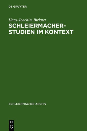 Schleiermacher- Studien