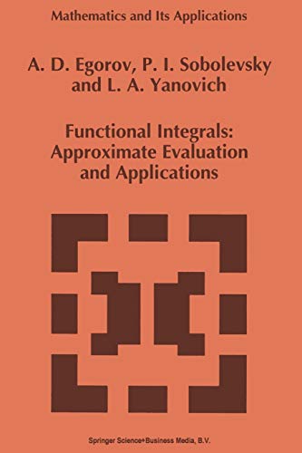 Functional Integrals: Approximate Evaluation And Applications (Mathematics And Its Applications (Closed)) (Mathematics and Its Applications, 249, Band 249)