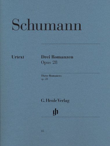 3 Romanzen op28 Klavier - Robert - Drei Romanzen op 28 Schumann Kartoniert (TB)