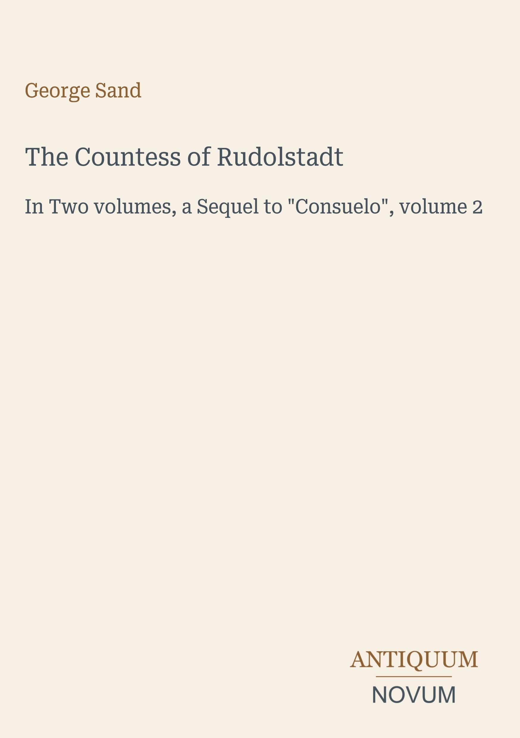 The Countess of Rudolstadt