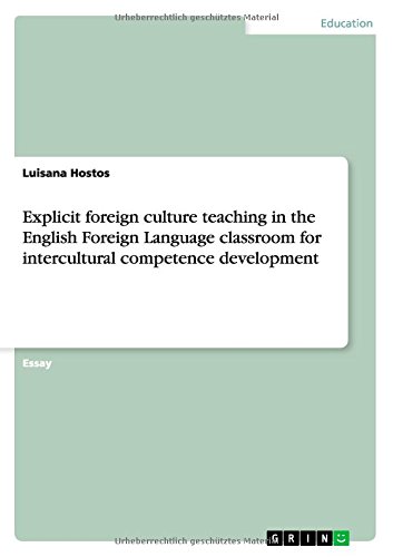 Explicit foreign culture teaching in the English Foreign Language classroom for intercultural competence development