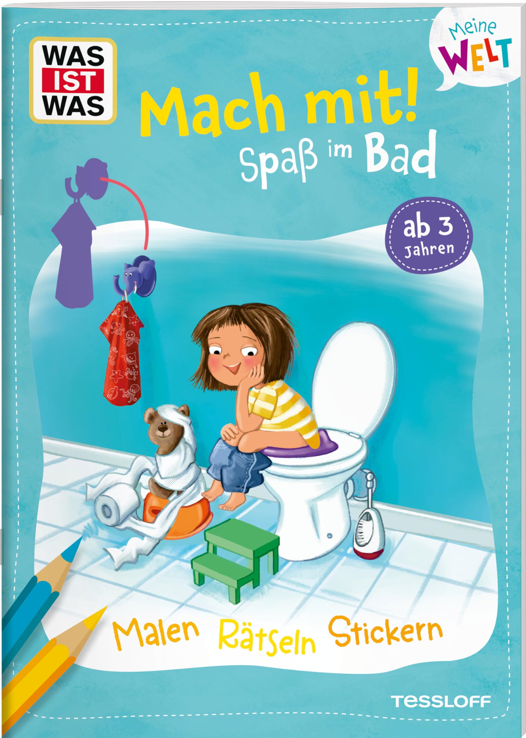 WAS IST WAS Meine Welt Mach mit! – Spaß im Bad: Mitmach-Heft über Duschen, Baden, Zähneputzen und mehr für Kinder ab 3 Jahren