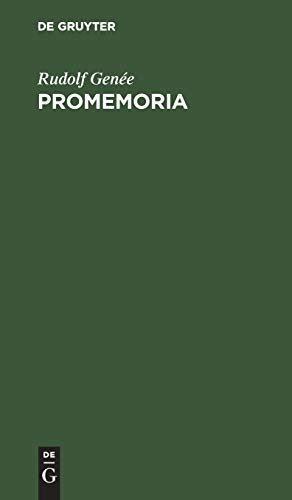 Promemoria: Für mich und andere