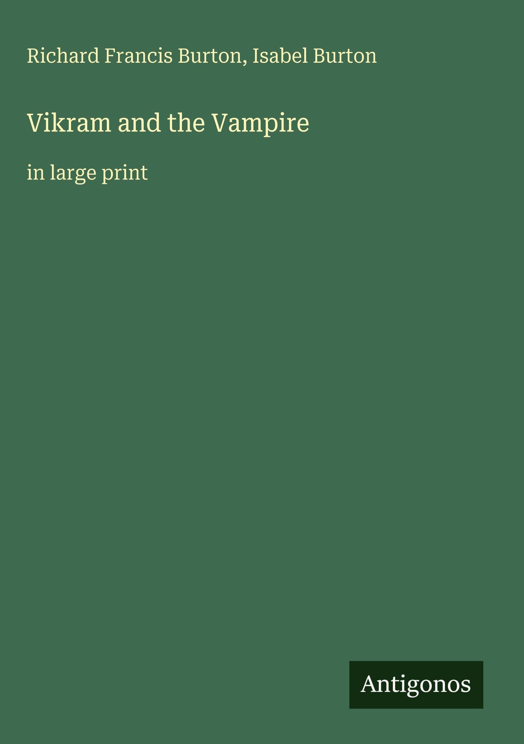 Vikram and the Vampire: in large print