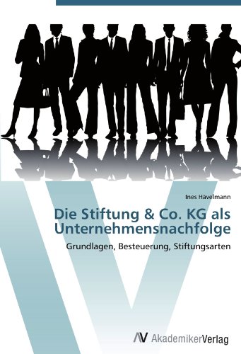 Die Stiftung & Co. KG als Unternehmensnachfolge: Grundlagen, Besteuerung, Stiftungsarten