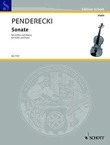 Sonate: für Violine und Klavier. Violine und Klavier. (Edition Schott)