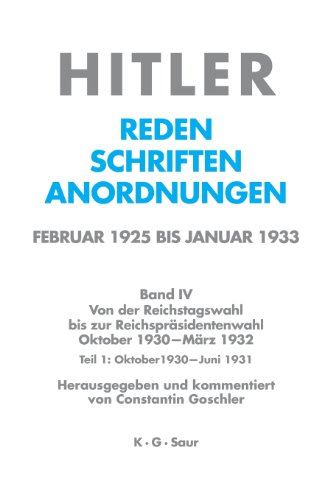 Oktober 1930 - Juni 1931