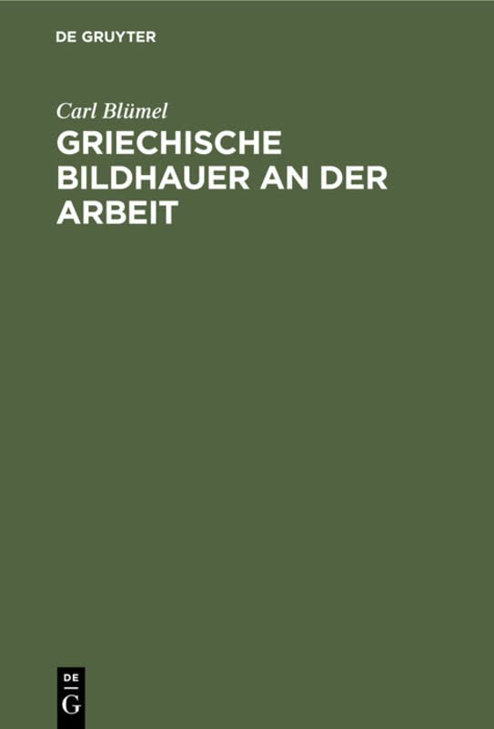 Griechische Bildhauer an der Arbeit