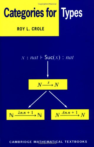 Crole Categories For Types (Cambridge Mathematical Textbooks)
