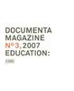 documenta 07 - Magazin 3 - Bildung: Was tun?: Education No. 3