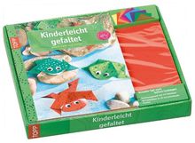 Kreativ-Set Kinderleicht gefaltet - Bunte Tiere aus Papier (Inkl. Material): Buch mit 50 Faltblättern in 10 Farben (Buch plus Material)