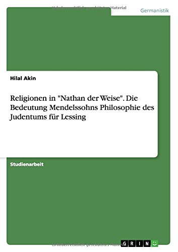 Religionen in Nathan der Weise. Die Bedeutung Mendelssohns Philosophie des Judentums für Lessing