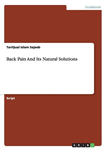 Back Pain And Its Natural Solutions