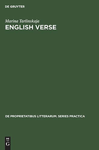 English Verse: Theory and history (De Proprietatibus Litterarum. Series Practica, 117)