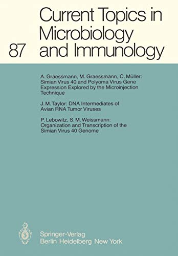 Current Topics in Microbiology and Immunology (Current Topics in Microbiology and Immunology, 87, Band 87)