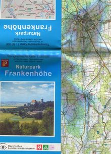 Topographische Sonderkarten Bayern. Sonderblattschnitte auf der Grundlage der amtlichen topographischen Karten, meist grössere Kartenformate mit ... Karten Bayern, Bl.26, Naturpark Frankenhöhe