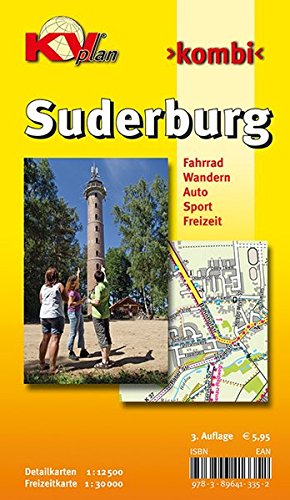 Suderburg: 1:12.500 Samtgemeindeplan mit Freizeitkarte Suderburger Land 1:30.000 inkl. Rad- und Wanderwegen (KVplan-Kombi-Reihe)
