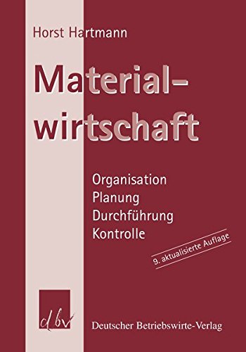 Materialwirtschaft - Horst Hartmann Gebunden